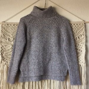 Madewell Colorfleck Ribbed Turtleneck Sweater